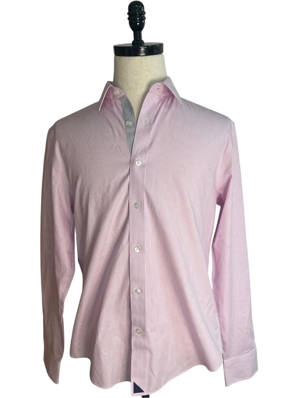 UNTUCKit Douro Wrinkle Free Button Down Shirt Pink White